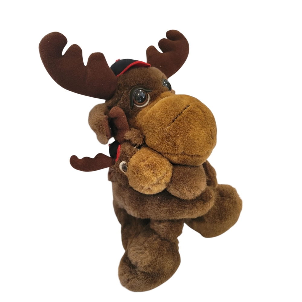 Moose With The Baby Plush Soft Toy